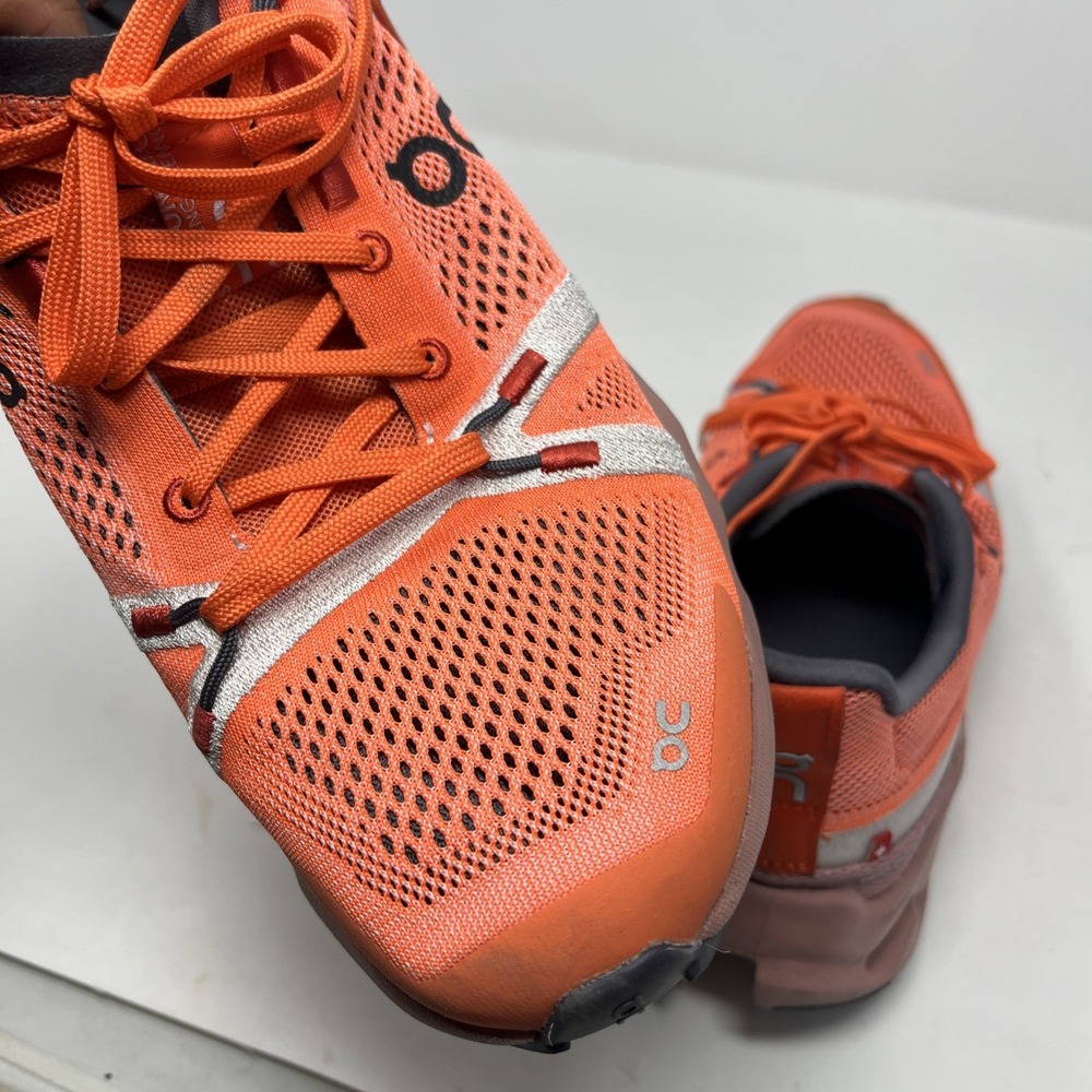 On Cloudsurfer Trail Women's Running Shoes Flame/Dustrose Size 9 Sneakers - Picture 7 of 12